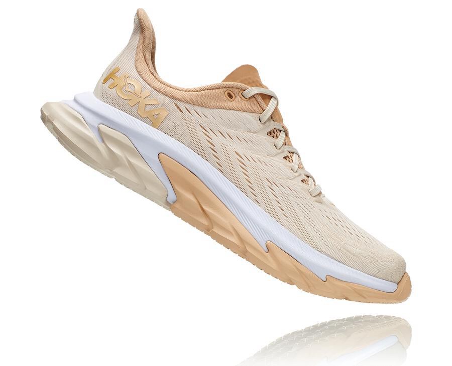 Hoka One One Koşu Ayakkabısı Erkek Bej Rengi - Clifton Edge - ZC7130952